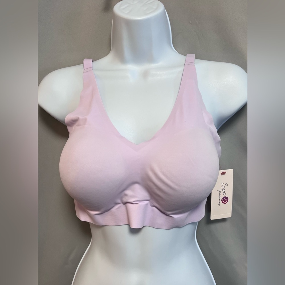 Secret Treasures Women's Wirefree Bonded Lounge Bra Purple Sz Small NWT